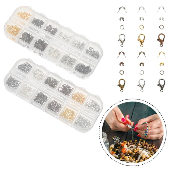 FONDOTIN DIY Metal Lobster Clasps Assorted Colors for Jewelry Making 782Pcs