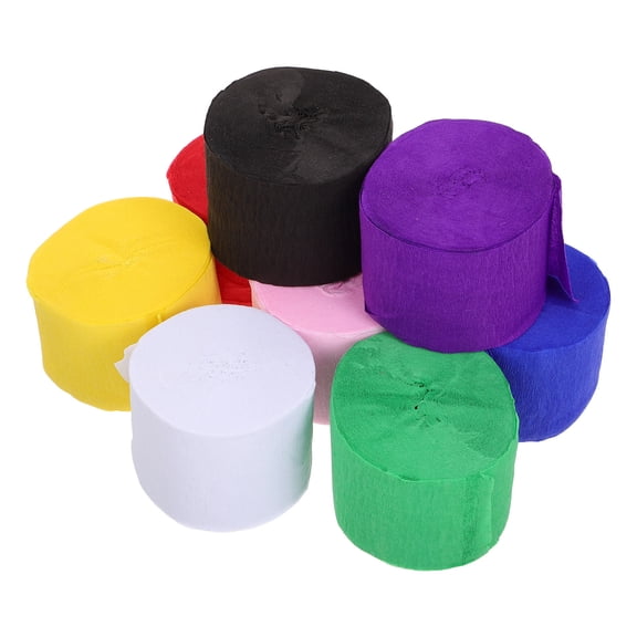 FONDOTIN Red Paper Streamers for Parties 8 Rolls