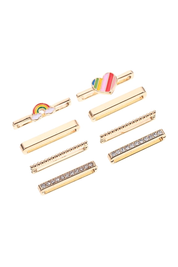 Alloy Watch Band Charms Assorted Colors for Stylish Watch Decoration 8Pcs