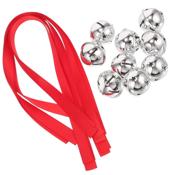 FONDOTIN 9Pcs Mini Bells Silver Iron Festive Atmosphere Family Decorations