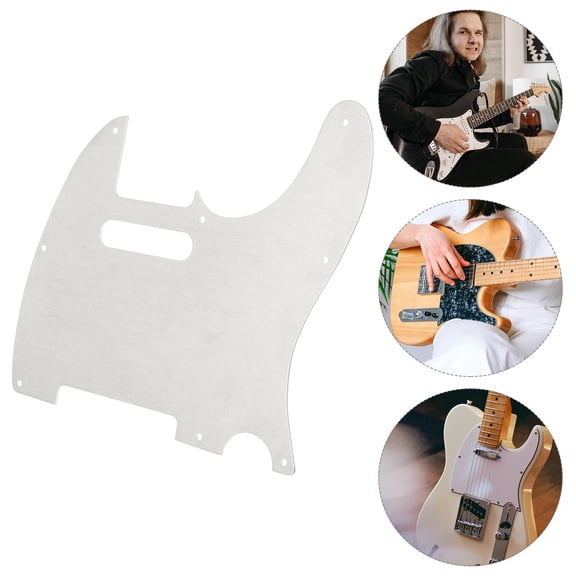 FONDOTIN Acoustic Pickguard Aluminium Alloy Silver For Electric Guitar Performance 1Pcs
