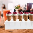 thumbnail image 1 of FONDOTIN Acrylic Cone Holder Stand 1Pack 14.6x7.1x3.5in For Store Display, 1 of 8