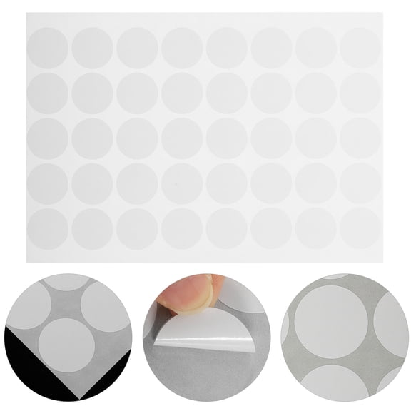 FONDOTIN Round White Dot Stickers for Labeling Sealing and Color Coding Projects