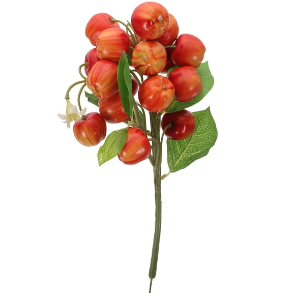 FONDOTIN Artificial Fruit Apples Branch Simulation Fruit Prop for Decorative Use in Dessert and Milk Tea Shops