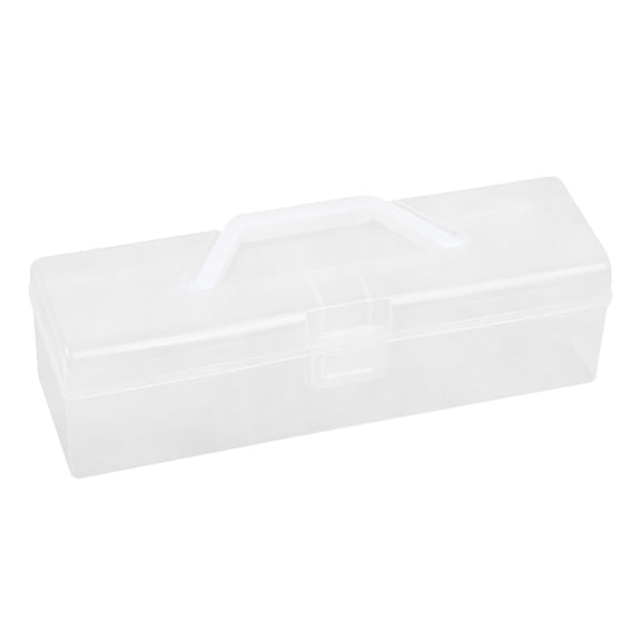 FONDOTIN Clear Jewelry Organizer Box, PP Material, Simple Design Brooch Storage Case, 1 Piece