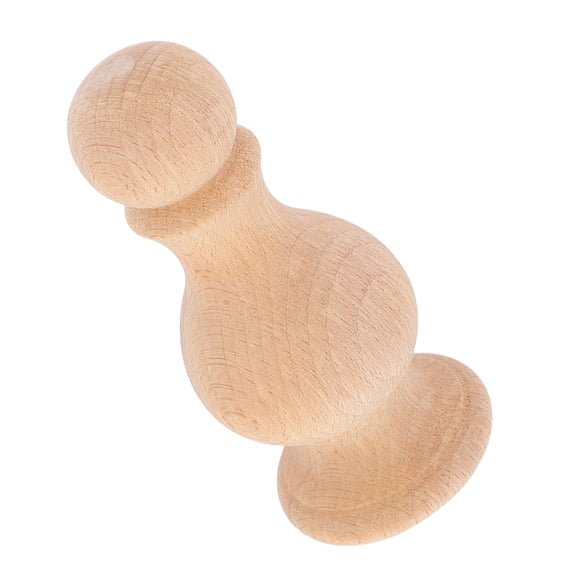 FONDOTIN Roman Style Wooden Furniture Finials, Decorative Wood Accents with Beige Finish for Home, Cabinet, and Shelf Decor