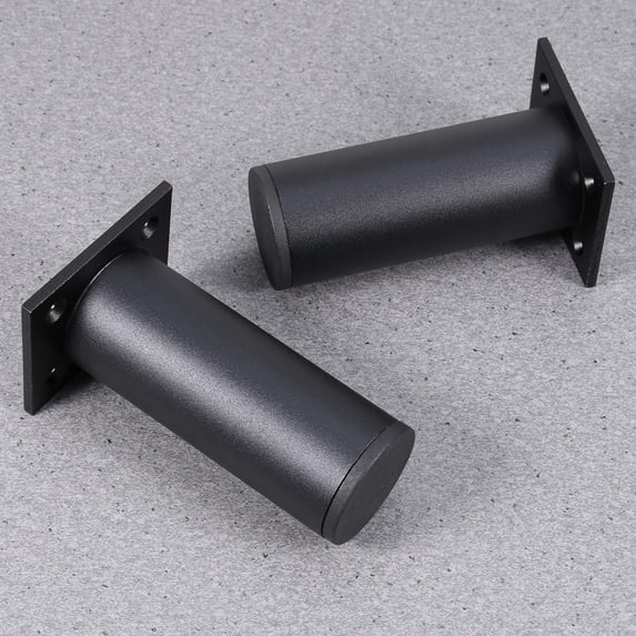 FONDOTIN Black Furniture Support Legs for Coffee Table 11.8x2.4x1.6in