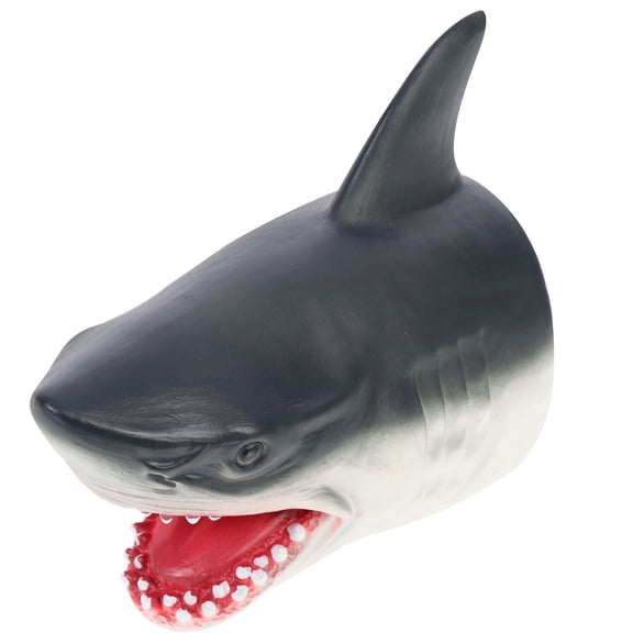 FONDOTIN Black Animal Hand Puppet in Vinyl for Role Playing and Early Education