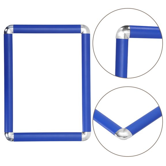FONDOTIN Blue Aluminum Snap Frame for Wall Advertising Display with Ultra Thin Border and Front Opening