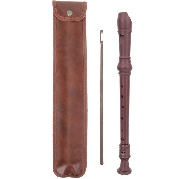 FONDOTIN Professional Brown ABS Clarinet 8 Hole Beginner Practice Instrument with Burr Free Smooth Design