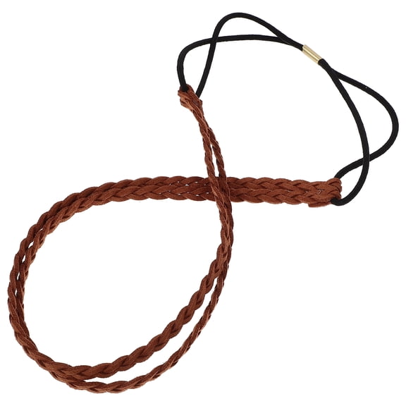FONDOTIN Retro Brown Double Layer Hair Band Decorative Hair Accessory