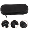 thumbnail image 1 of FONDOTIN Portable Makeup Brush Organizer Bag Black Canvas Cosmetic Tool Storage Case, 1 of 4