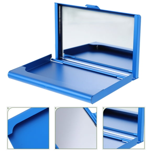 FONDOTIN  Card Holder Business Cards Organizer Makeup Mirror with Miss