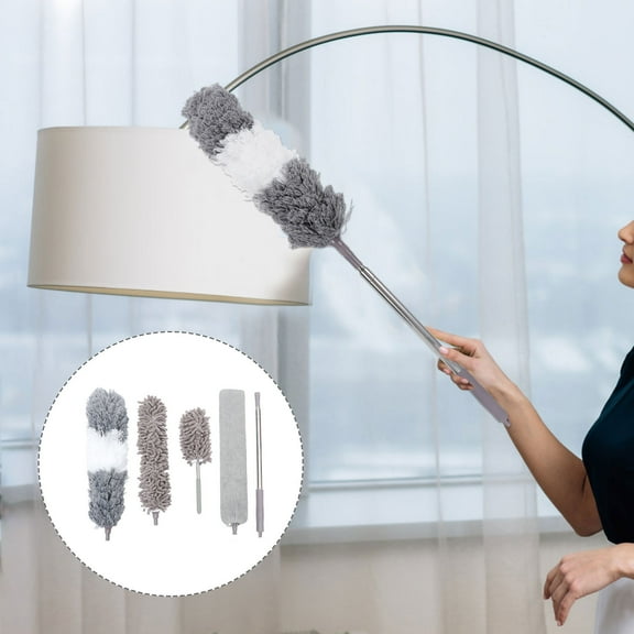 FONDOTIN Home Cleaning Duster Grey Microfiber 5