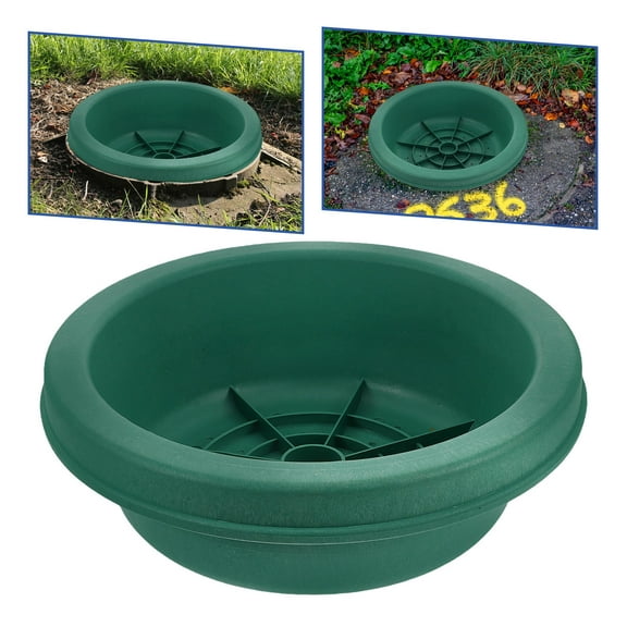 FONDOTIN Circular Lawn Well Lids Manhole Cover Flower Pot Easy Install