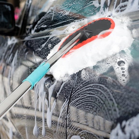 FONDOTIN Retractable Mop with Telescoping Handle for Car Washing and Household Cleaning Assorted Colors