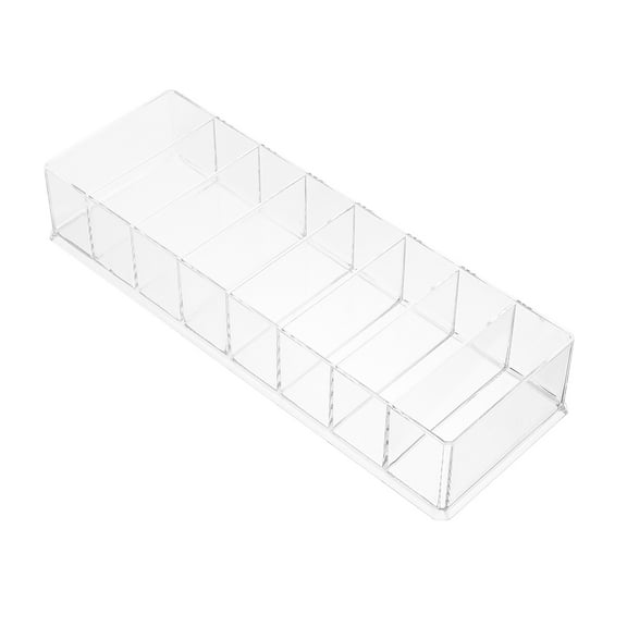 FONDOTIN Clear Plastic Coffee Organizer for Kitchen Counter, Multi-Functional Storage Container, 1 Piece