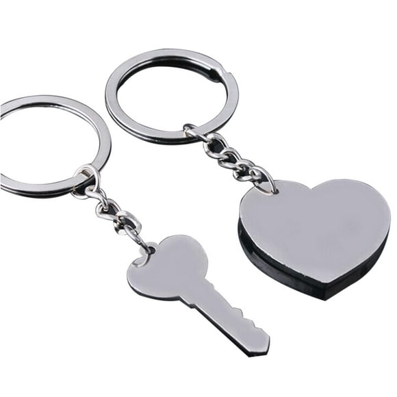 Couple Matching Keychain Girlfriend Keyring 1 Set Novelty Separable Meaningful Gift for Valentine Day