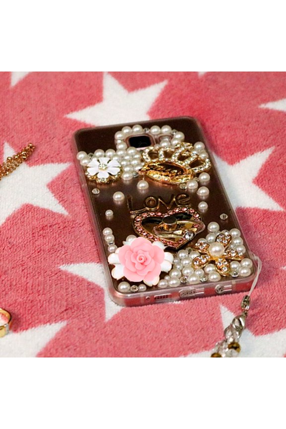 Flower Embellishments Polymer Clay Pink 28Pcs Diy Makers