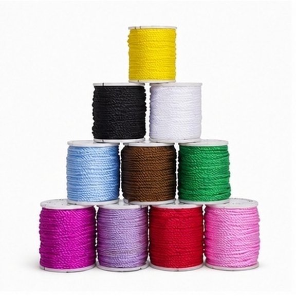 FONDOTIN Craft String Assorted Color 10 Colors Durable Nylon 1Mm for Friendship Bracelet Making
