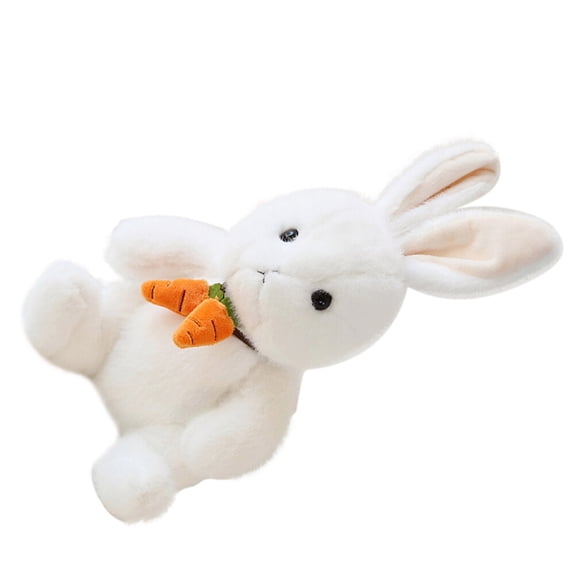 FONDOTIN Decorative Rabbit Toy Plush Bunny Toy White 1Pack for Home Decoration