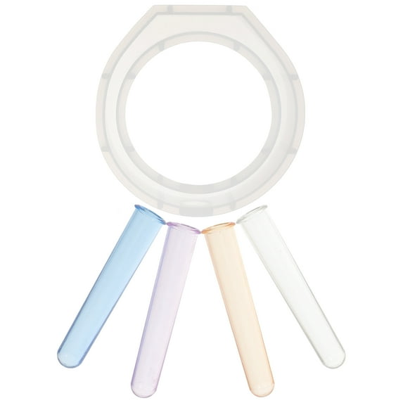 FONDOTIN DIY Hydroponic Flower Vase Mold in Assorted Colors for Silicone Vase Making Practical Reusable Craft 1 Set