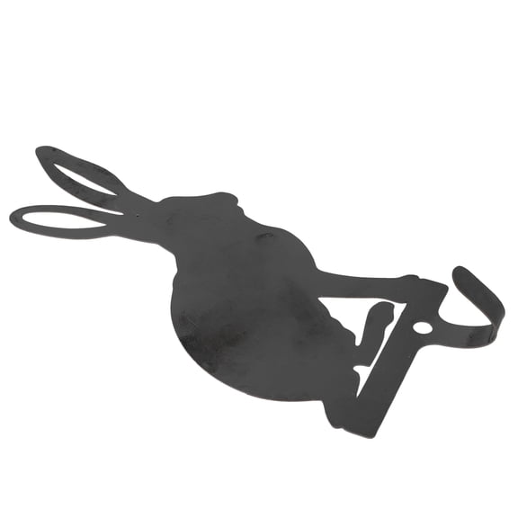 FONDOTIN Decorative Rabbit Theme Coat Hooks Stainless Steel 1Pack 4.7x2.4in