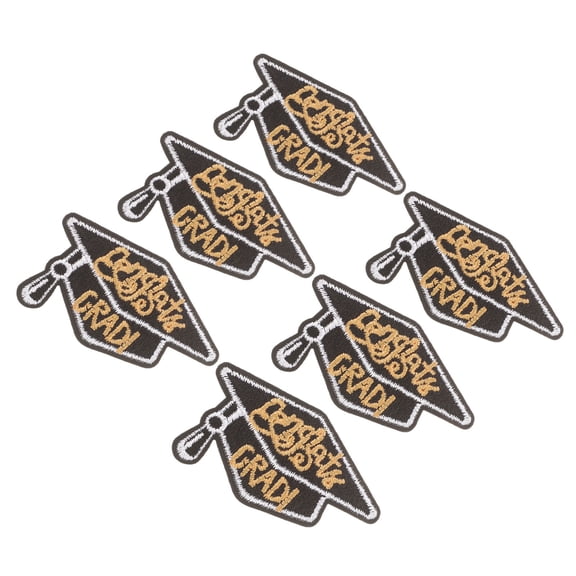 FONDOTIN Iron On Appliques For Clothing Multi Colored 6Pcs 2.8X1.6In