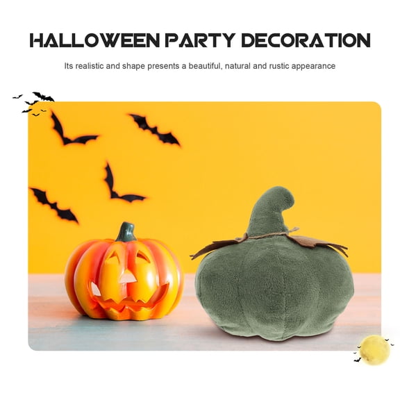 FONDOTIN Artificial Pumpkin for Party Scene Arrangement Olive Green 1Pc