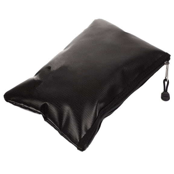FONDOTIN Fireproof Document Bag Black Portable File Organizer with Multi Layer Waterproof Protection for Storage