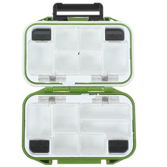 FONDOTIN Fishing Rig Box Fishing Hook Box Impact Resistant Waterproof Storage 1Set 4.3x3.1x1.4in