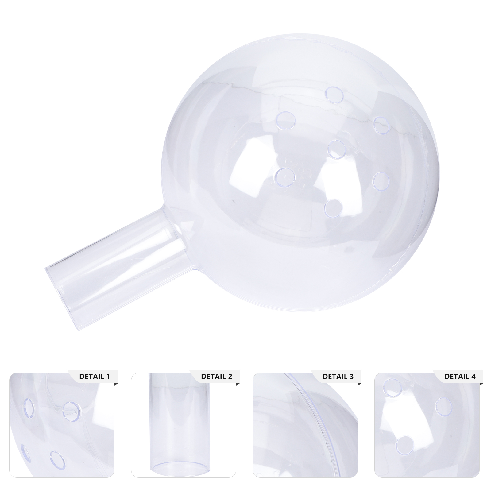 FONDOTIN Transparent Acrylic Floral Arrangement Flower Packing Supplies 1 Set for Wedding Banquet Decoration