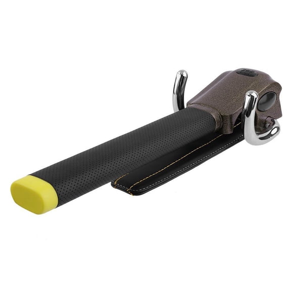 FONDOTIN Car Security Lock Black with 360 Degree Rotating Fork and Anti-Wear Cushion