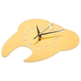 thumbnail image 1 of FONDOTIN Golden Acrylic Tooth Shaped Clock Silent Decorative For Home Decoration 1Set, 1 of 8