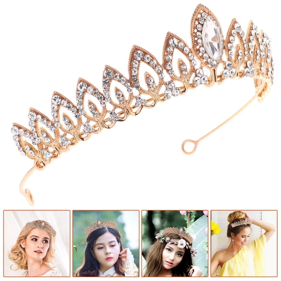 FONDOTIN Elegant Bridal Headpiece with Sparkling Rhinestones for Weddings, Special Occasions, and Formal Events