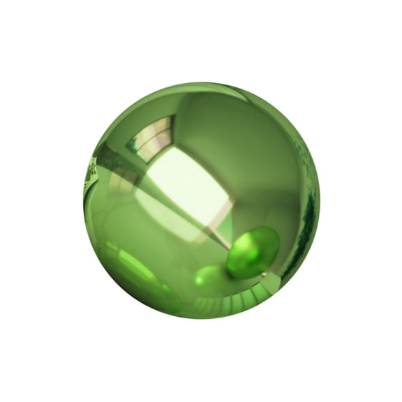 FONDOTIN Reflective Gazing Globe, Polished Green Stainless Steel, Garden Decor