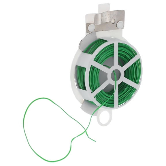 FONDOTIN Green Plastic Coated Iron Wire Multi Functional Gardening Tie for Plant Fixing