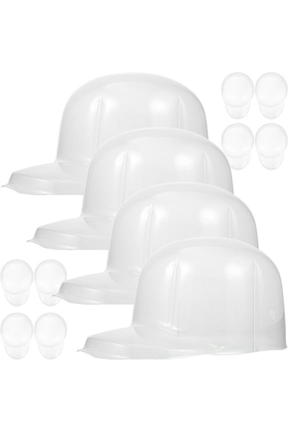 Hat Shaper Baseball Caps Transparent 12Pcs 9.4X6.3X4.7In