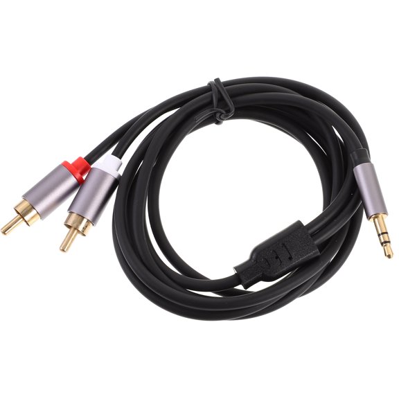 FONDOTIN Auxiliary Cord Grey 3.5mm for Audio with Multi-Platform Compatibility