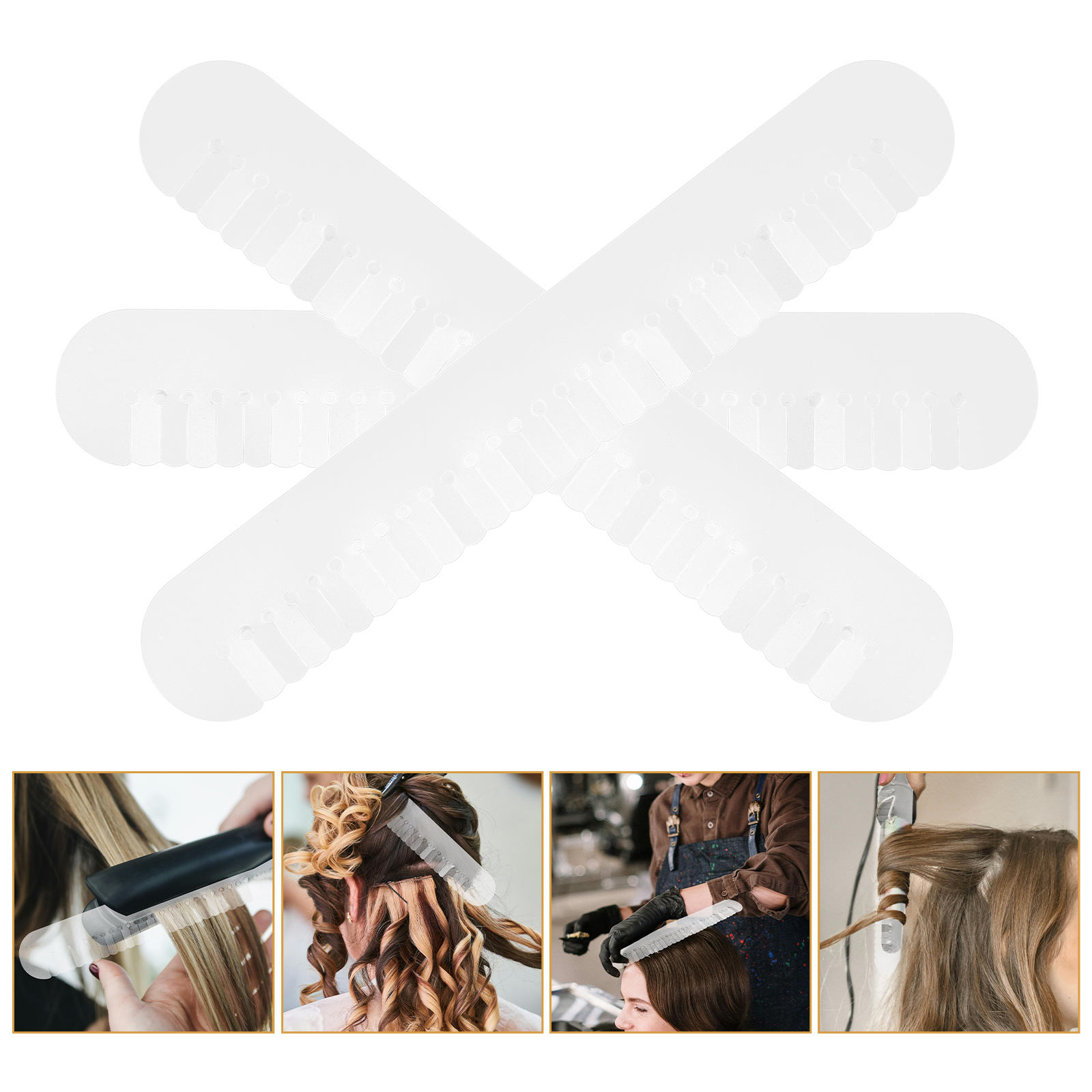 FONDOTIN Heating Shield Guards Heat Shield PVC Hair Guard Women Home ...