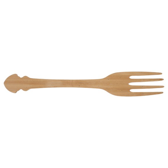 FONDOTIN Jumbo 20 Inch Wooden Fork Photo Booth Prop Oversized Funny Giant Utensil for Party Events