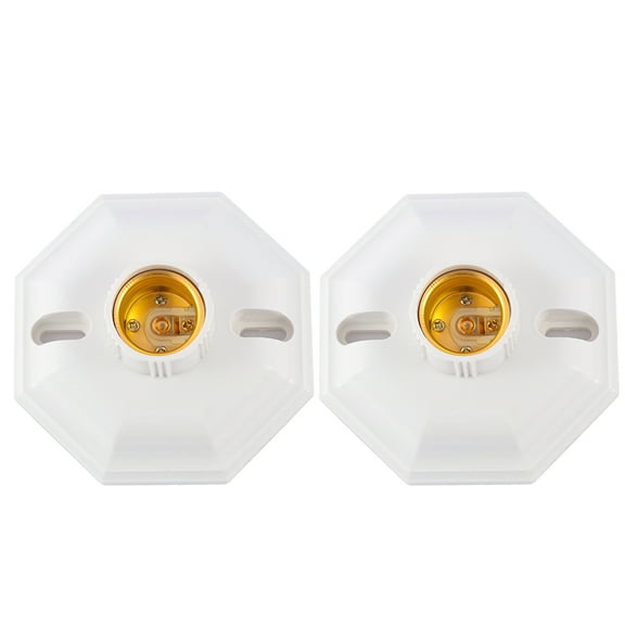 FONDOTIN Socket Lamp Holder Safe Usage 2Pcs 4.3x4.3x2.0in
