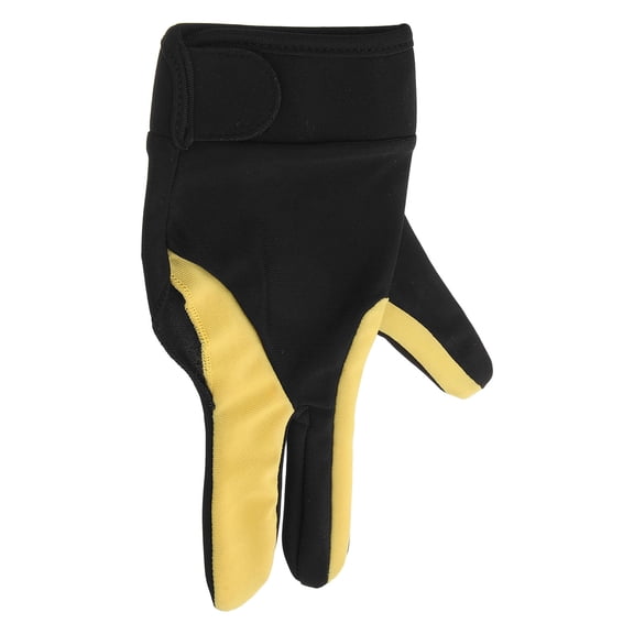 FONDOTIN Left Hand Pool Glove Breathable Comfortable Fit Nylon Yellow 1Pcs
