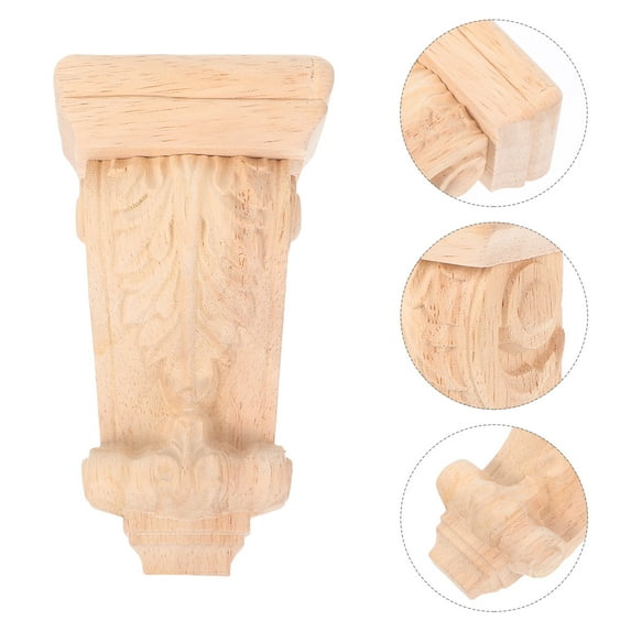 FONDOTIN MLINS Wooden Carved Corbel Shelf Brackets Roman Column Vintage Corbels Support for Corner Decor Transfer