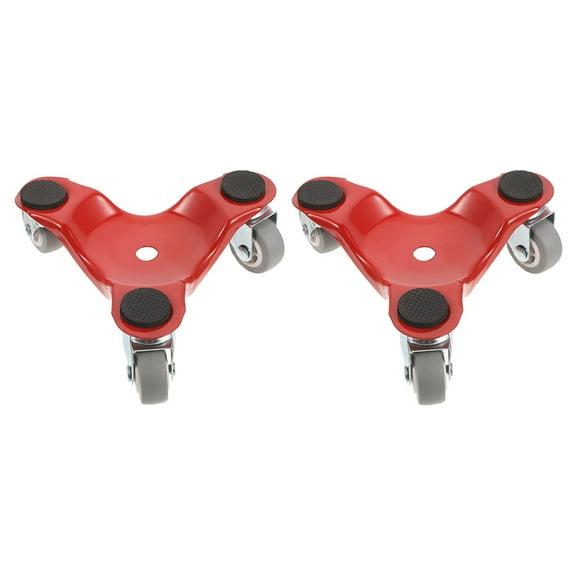 FONDOTIN Dolly With Wheels Furniture Dolly Red 2Pcs For Heavy Appliances