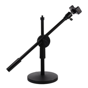 FONDOTIN Adjustable Overhead Phone Holder for Video Recording with Metal Desk Mount and 360 Rotating Arm Stand