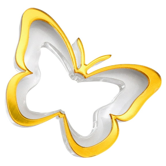 FONDOTIN Modern Serviette Rings Dining Table Accessory Acrylic Golden 1 Set