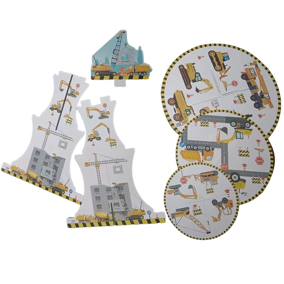 FONDOTIN 3-Tier Multi-Color Paper Dessert Stand for Baking Parties and Events, Decorative and Sturdy Display