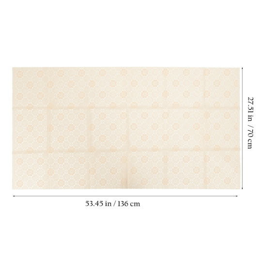 FONDOTIN Multi PVC Tablecloth for Decor Waterproof Oil-Proof Heat-Resistant with Elegant Patterns for