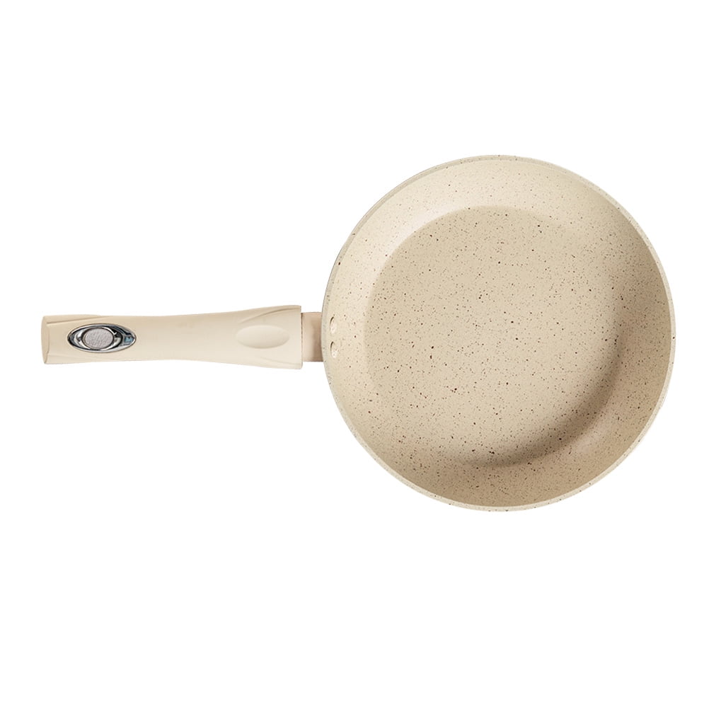 FONDOTIN Aluminum Frying Pan with Non-Stick Maifan Stone Coating and Handle, Cookware for Home Kitchen Use
